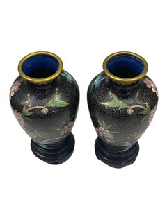 Pair of Early 20th Century 'Republic Period' Chinese Urn Vases