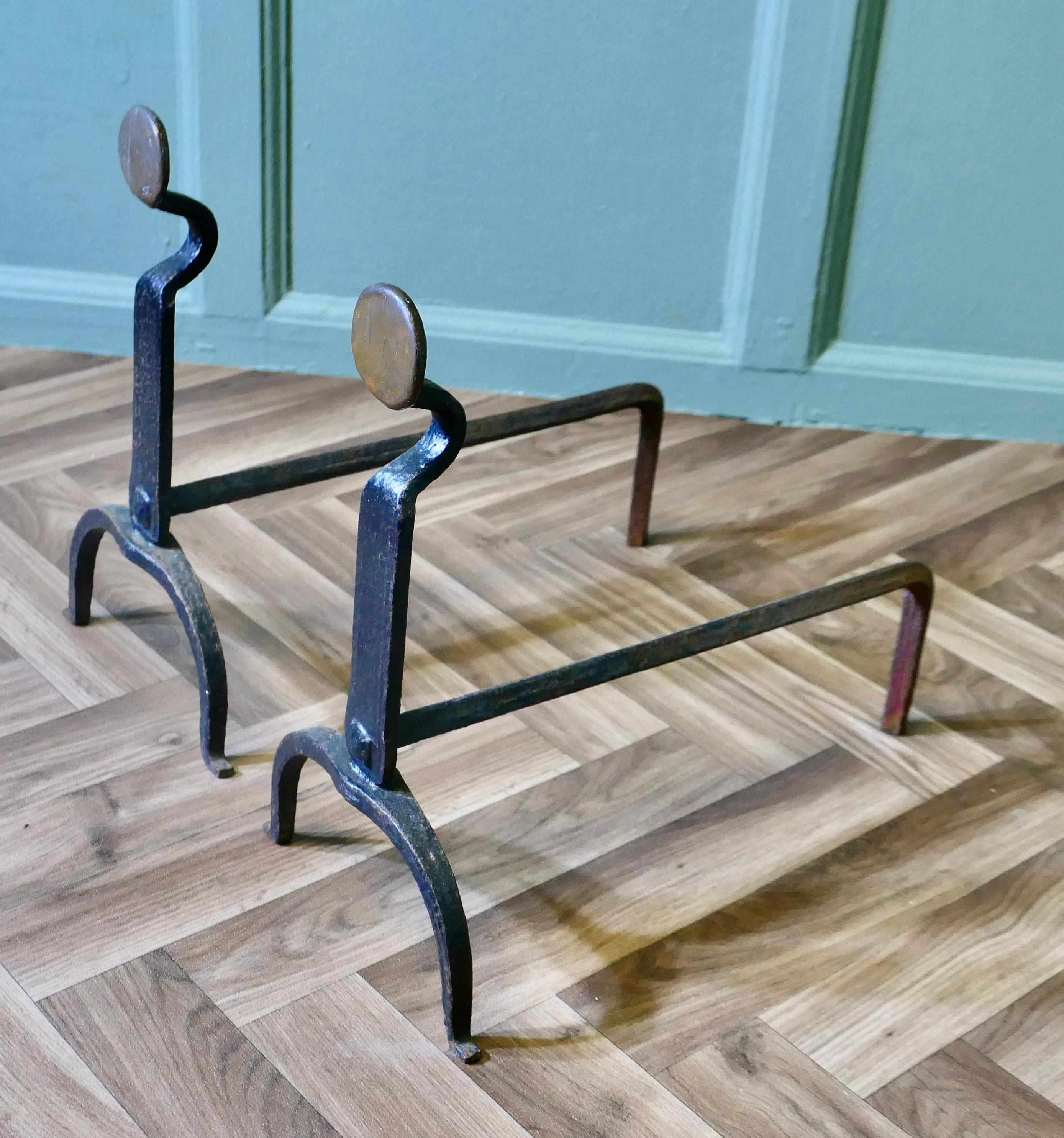 Pareja de antiguos candelabros Inglenook Arts and Crafts en Bueno estado para la venta en Godshill, Isle of Wight