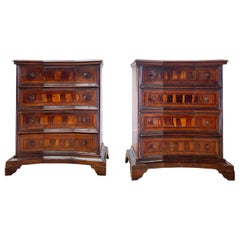 A pair of early eighteenth century Italian cupboards