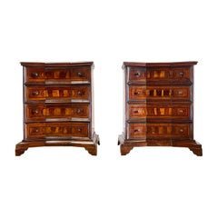A pair of early eighteenth century Italian cupboards