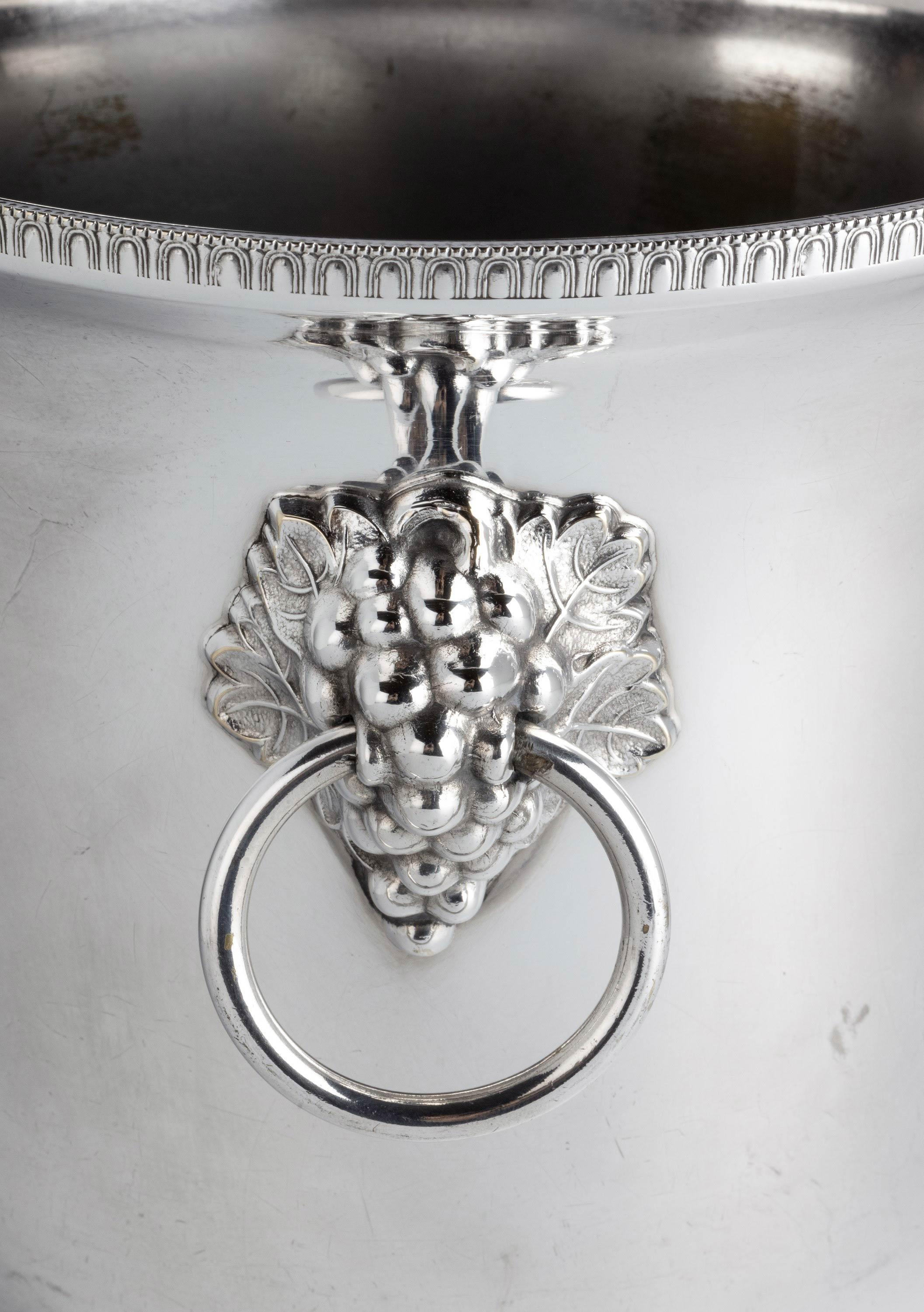 Pair of Early Twentieth Century, French Silver Plated Champagne Coolers 1