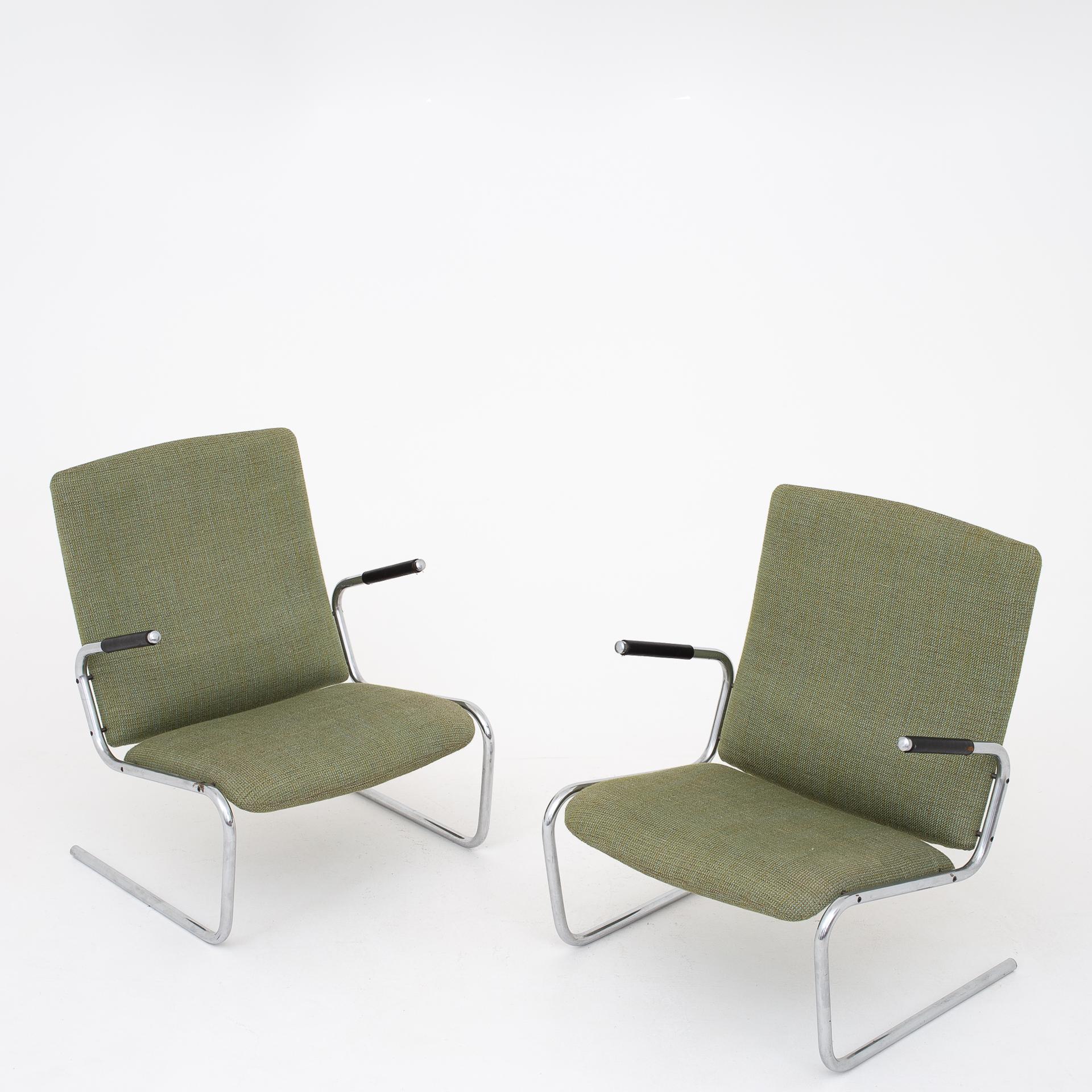 Pair of Easy Chairs by Preben Fabricius & Jørgen Kastholm For Sale 4