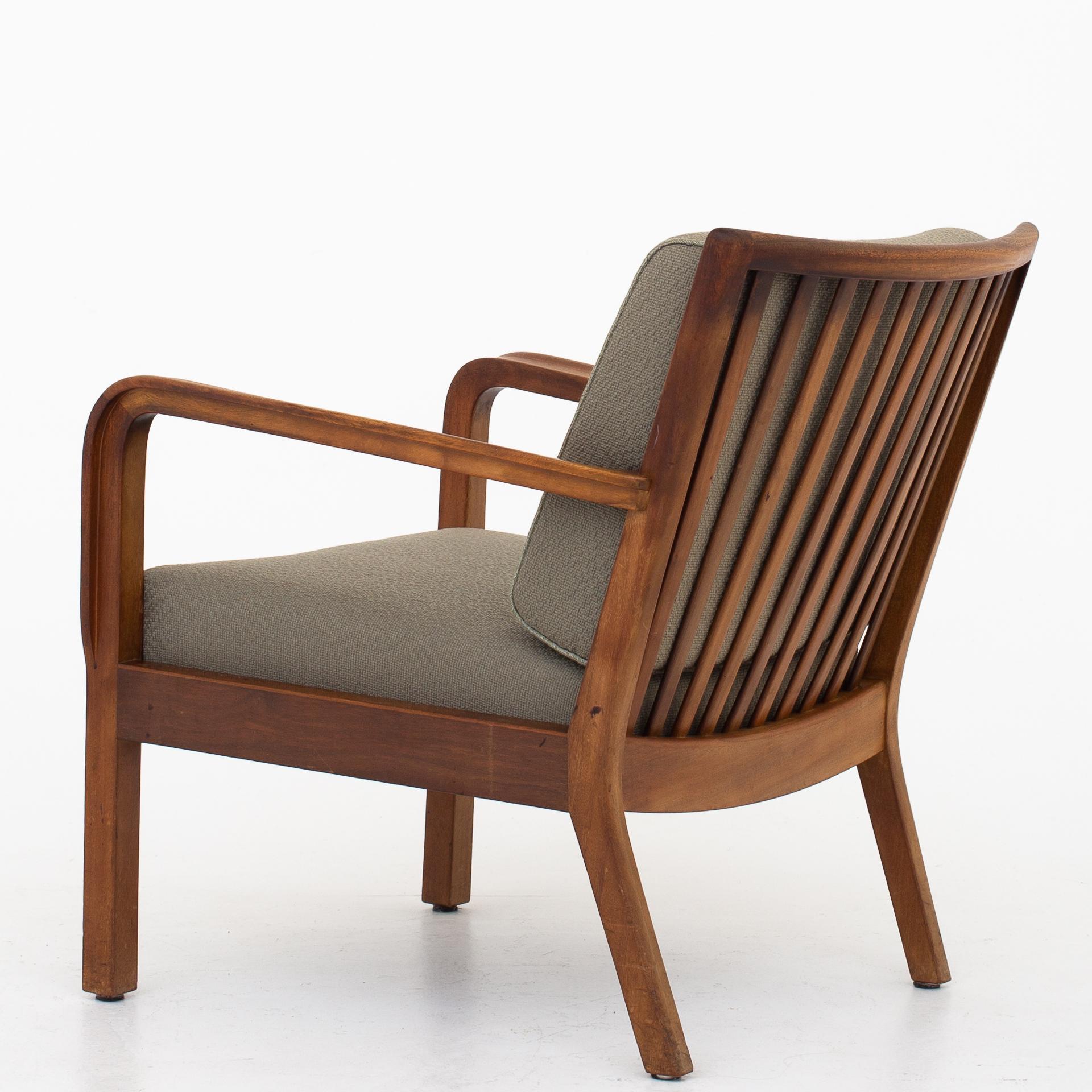 Scandinavian Modern Pair of Easy Chairs by Tove & Edvard Kindt Larsen.