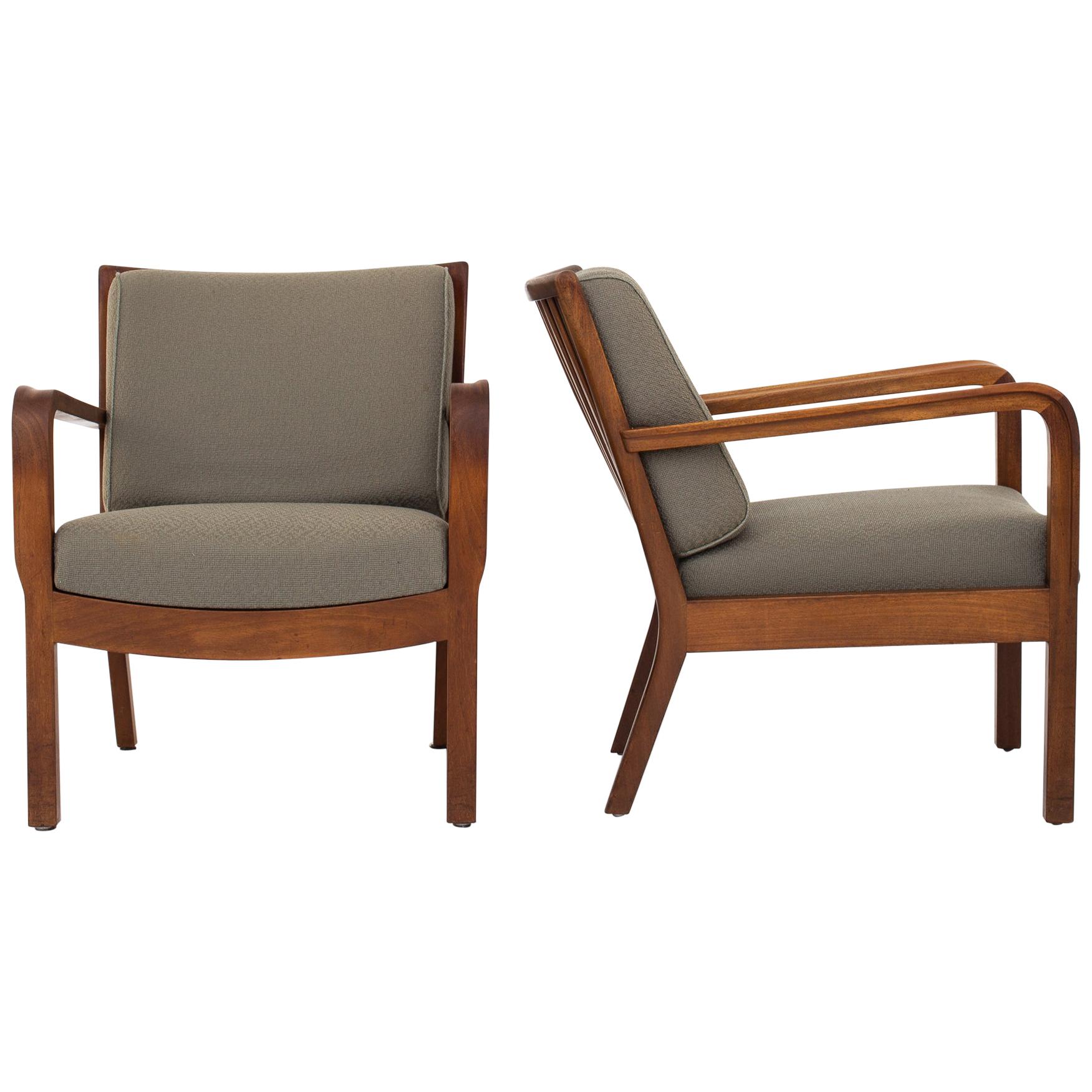 Pair of Easy Chairs by Tove & Edvard Kindt Larsen.