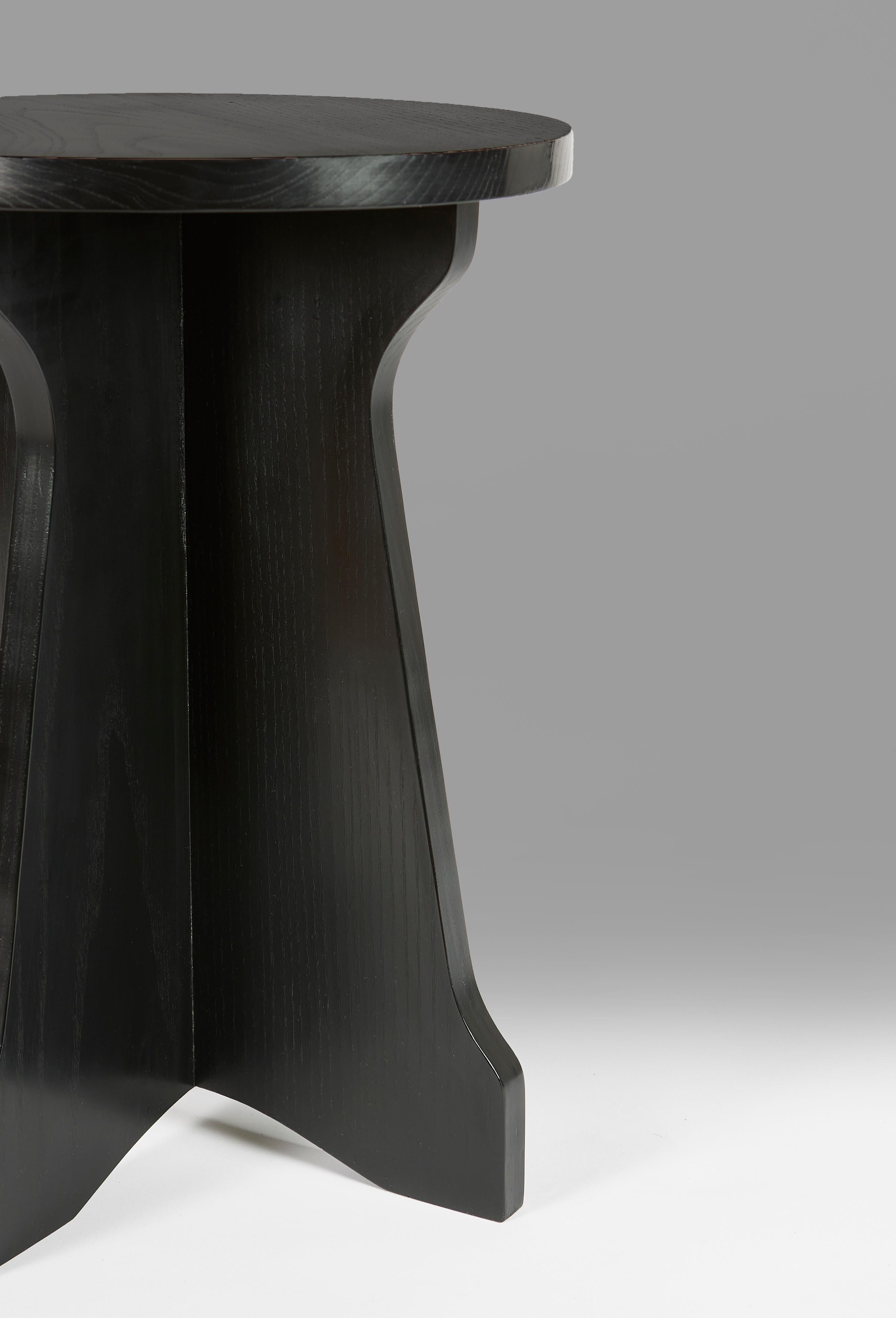 A pair of ebonised Modernist occasional tables  In New Condition For Sale In London, GB