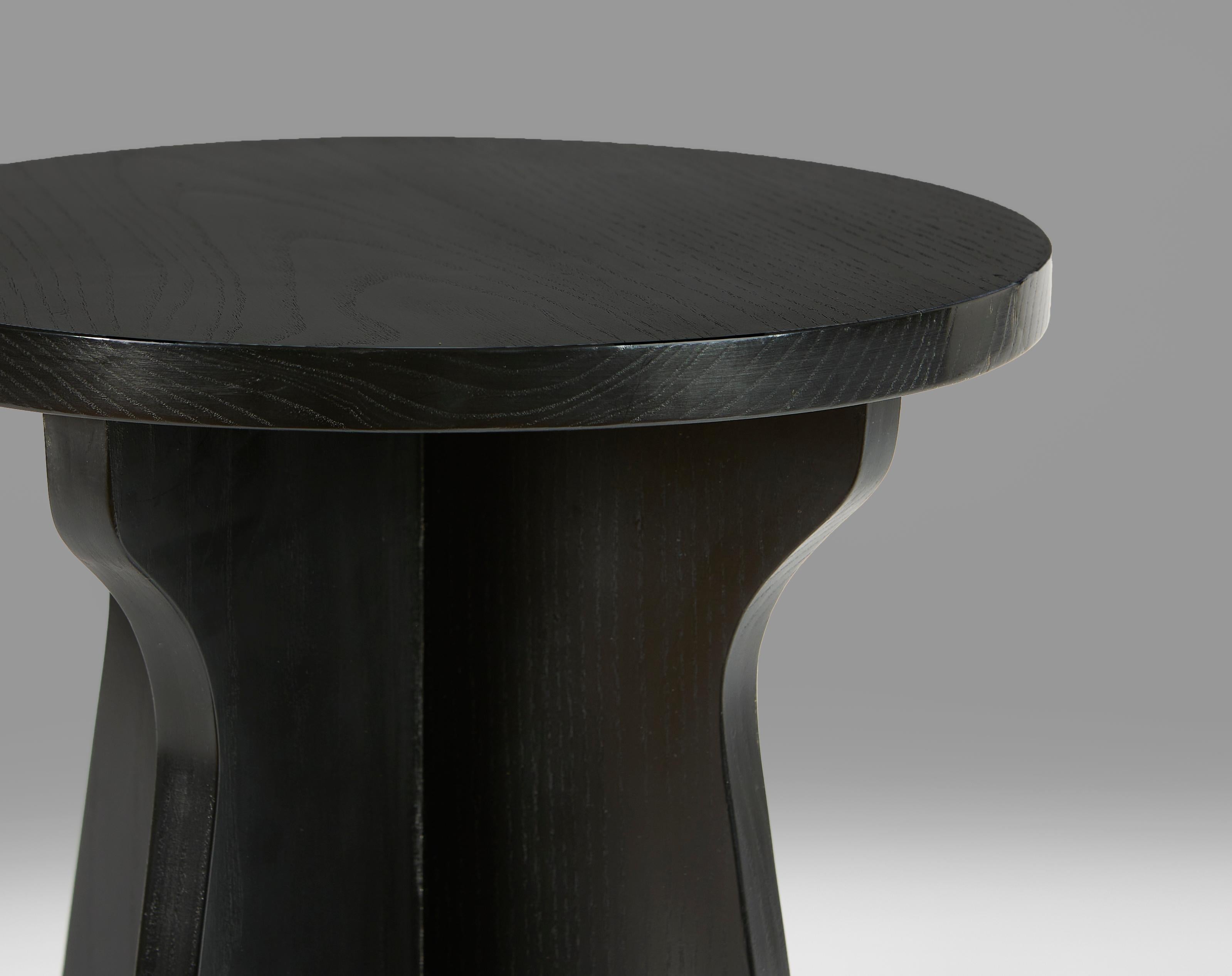 Contemporary A pair of ebonised Modernist occasional tables  For Sale