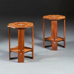 Pair of Edwardian Anglo-Indian Occasional Tables