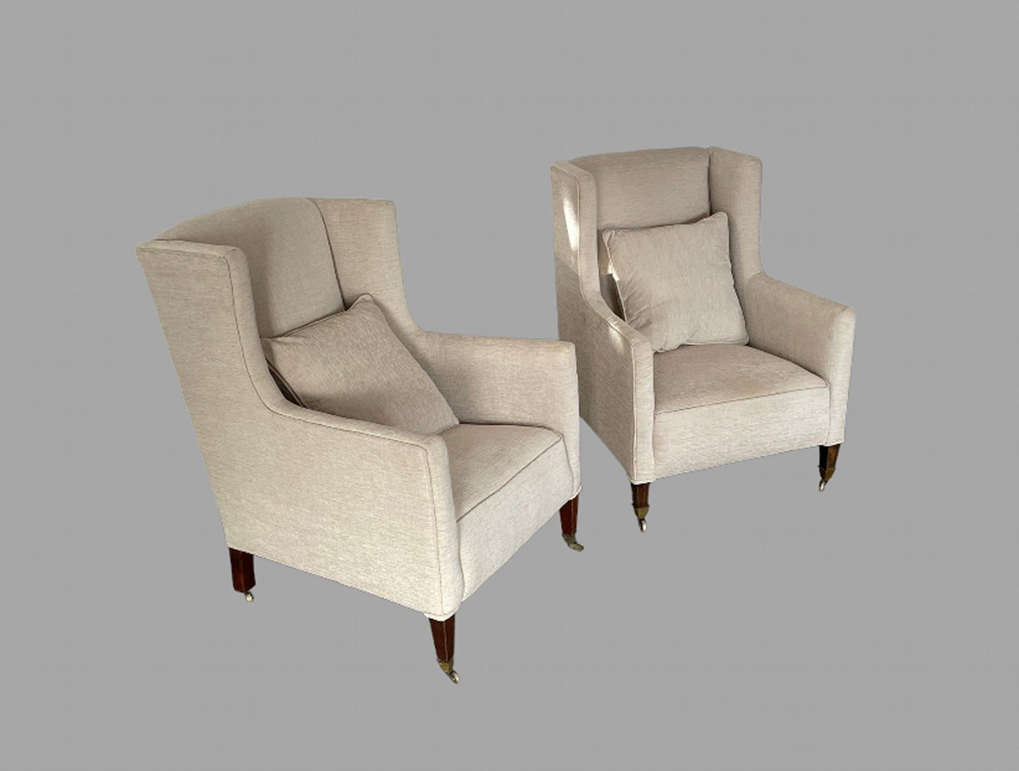 A Pair of Edwardian Armchairs 1