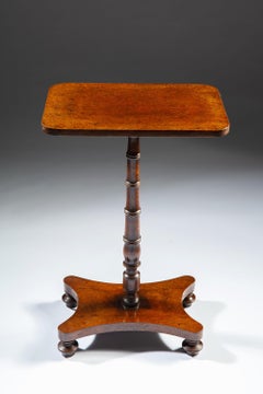 Pair of Edwardian Burr Oak Occasional Tables