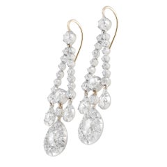 A pair of Edwardian drop earrings