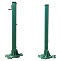 A Pair of Edwardian Metal Tennis Court Net Posts by F.H. Ayres
