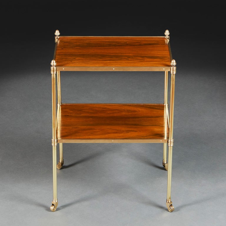 Pair of Edwardian Two Tier Etageres For Sale at 1stDibs