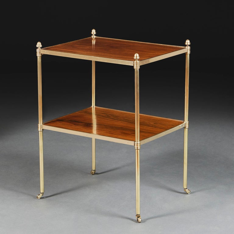 Pair of Edwardian Two Tier Etageres For Sale at 1stDibs