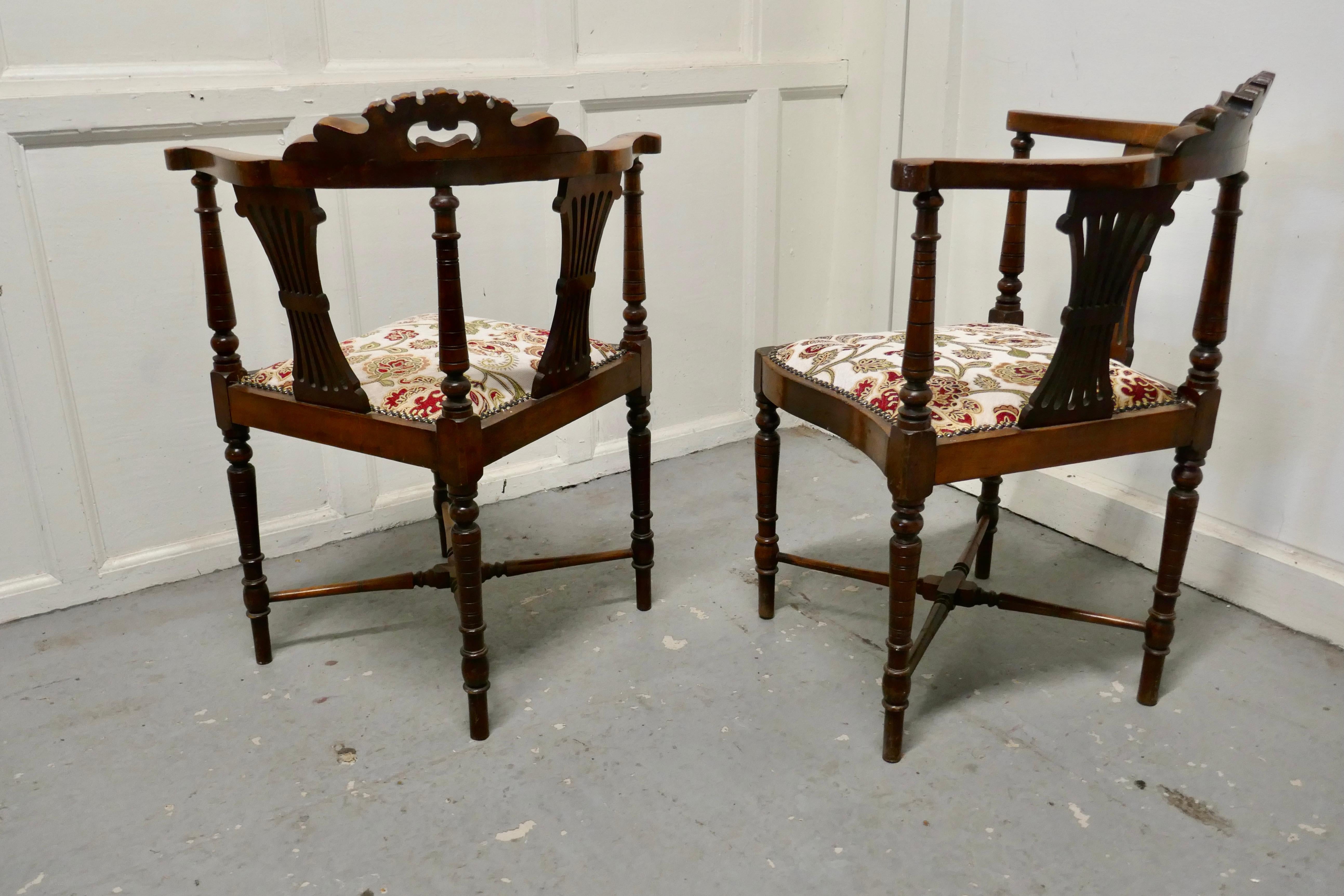 antique corner chairs