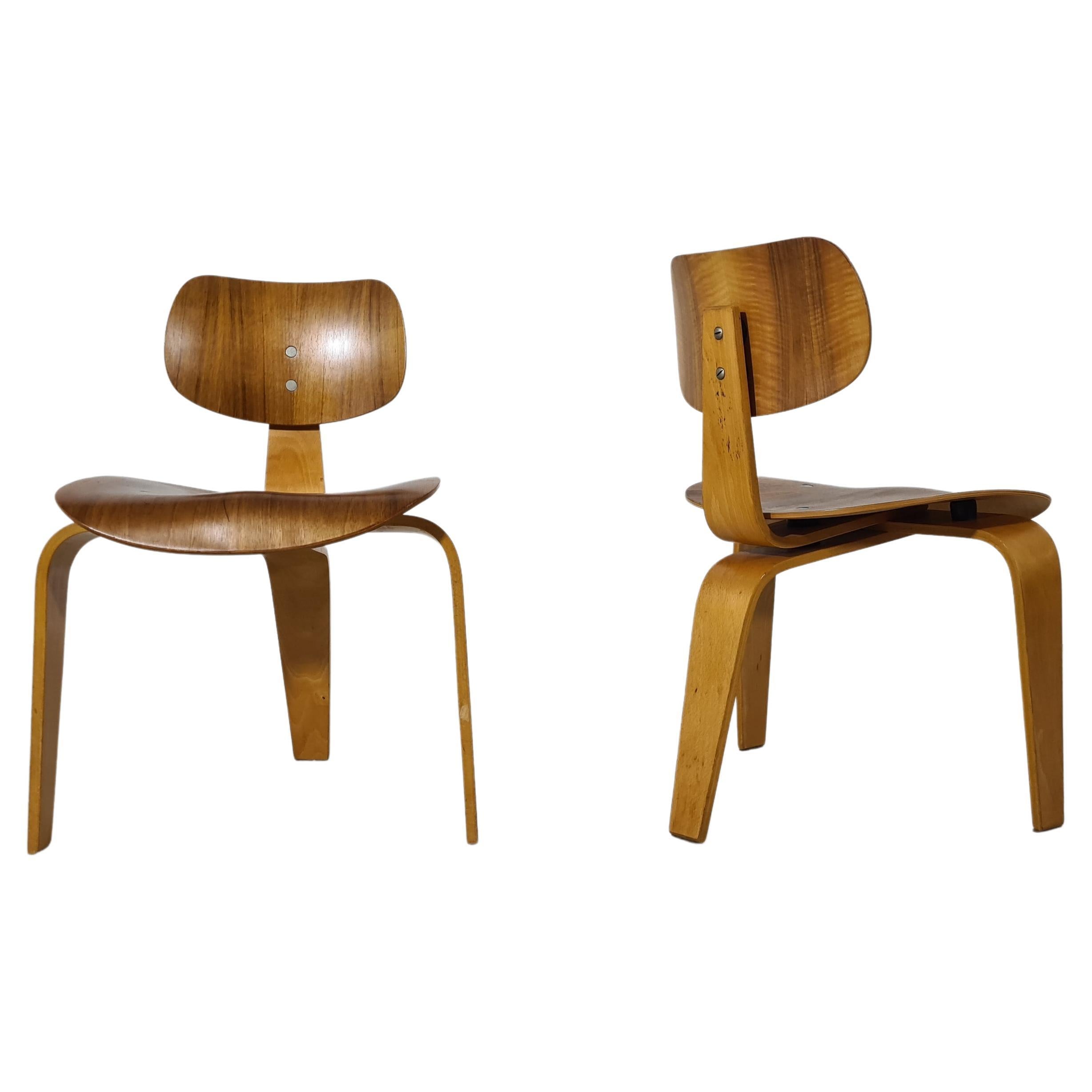 Pair of Egon Eiermann Chairs Se 42/Se 3 produced by Wilde & Spieth in 1950