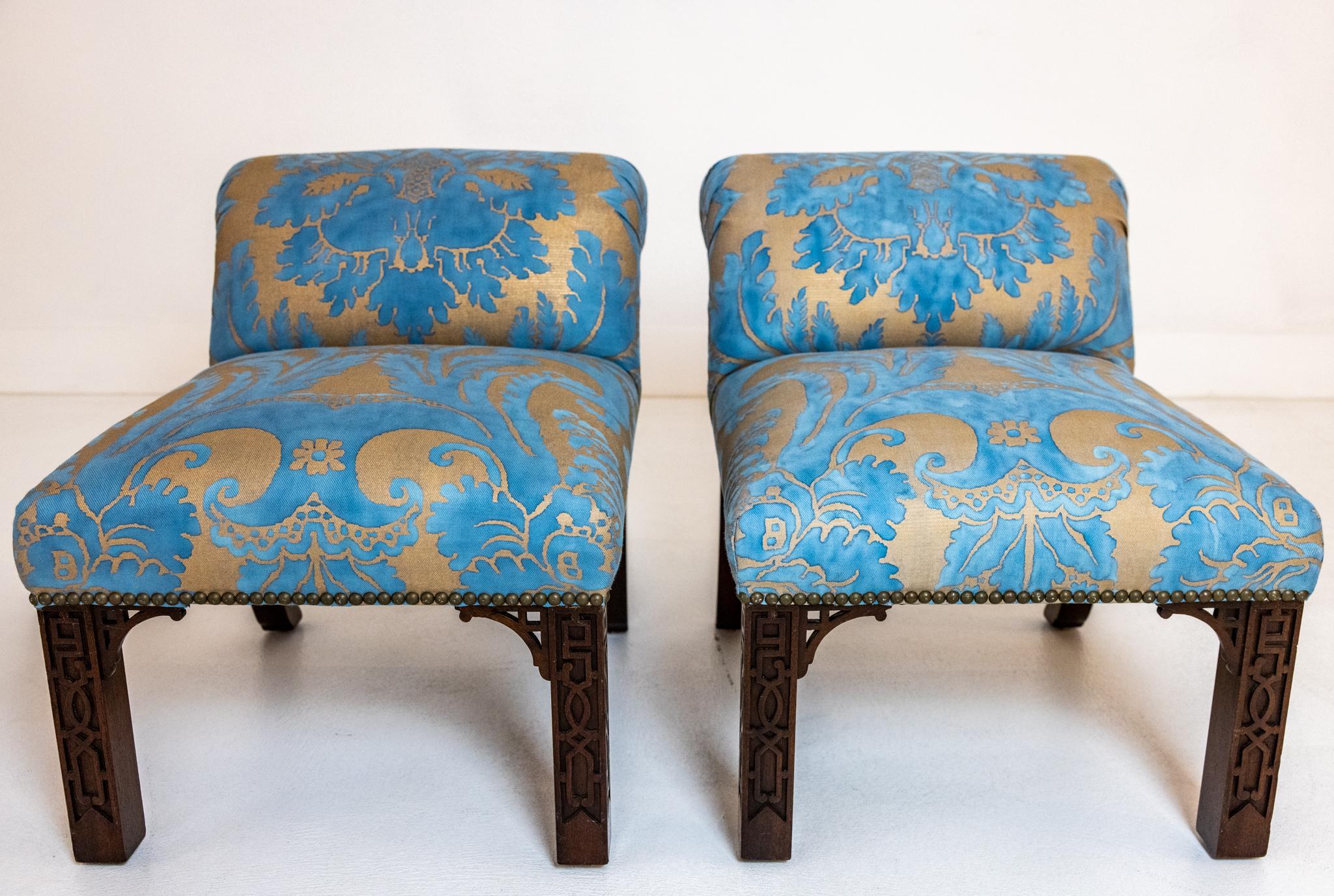 20th Century Pair of Elbow Chairs Designed by Billy Haines