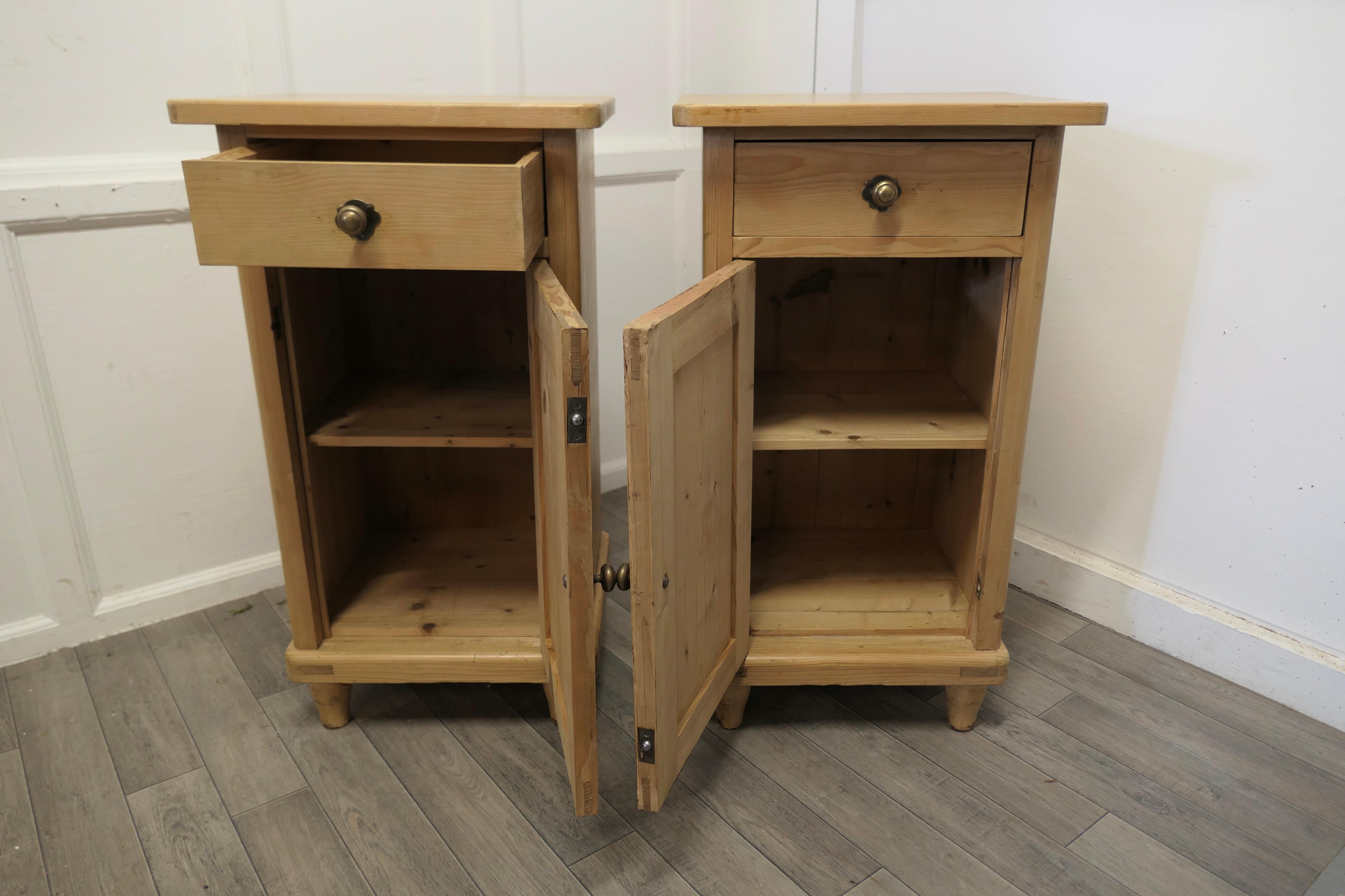 pine bedside cabinets