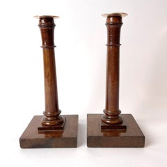 Pair of Elegant Swedish Candlestick in Karl Johan, from the 1820s
