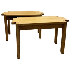 A pair of end table by Guillerme et Chambron