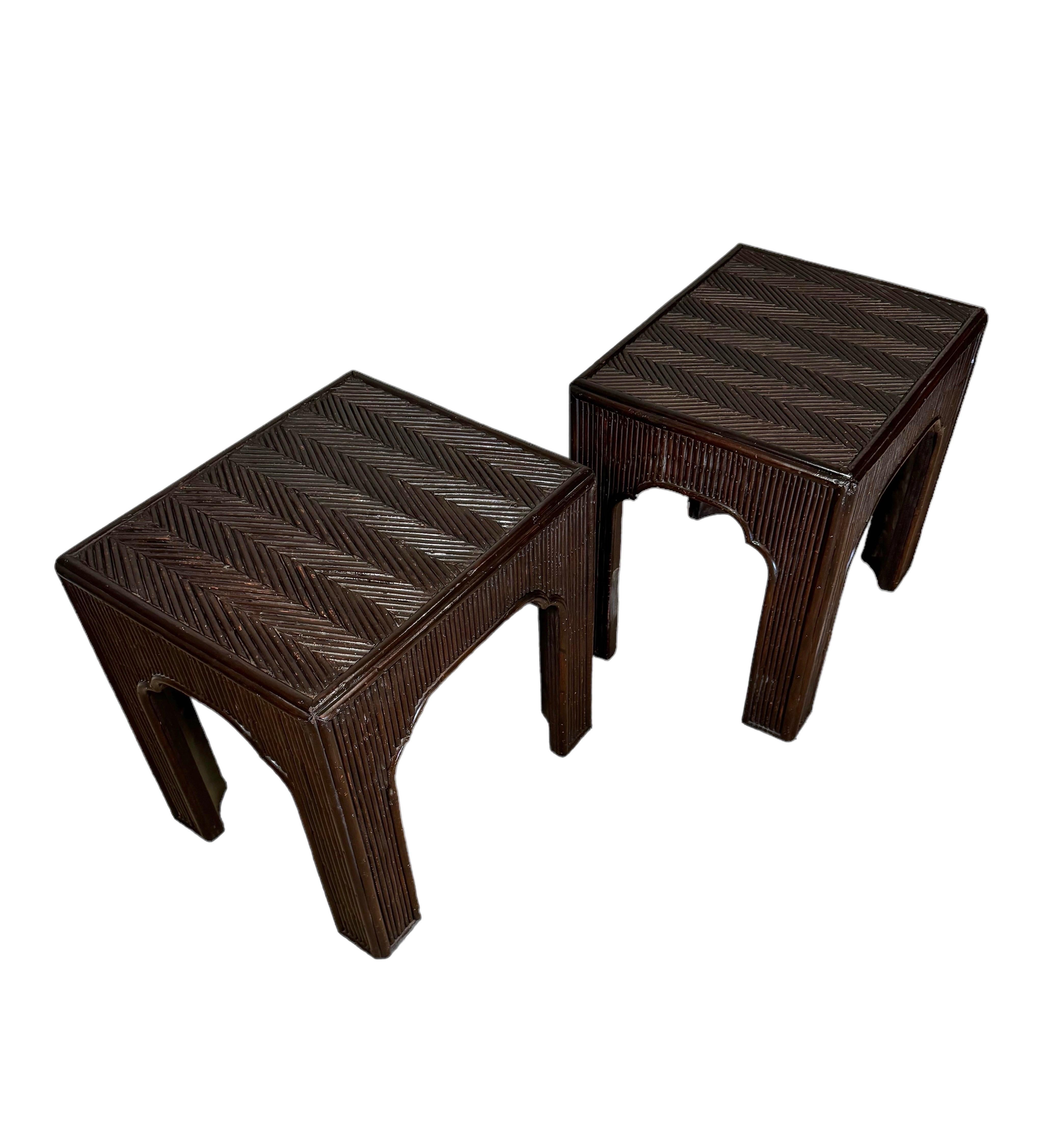 Moorish A Pair of End Tables