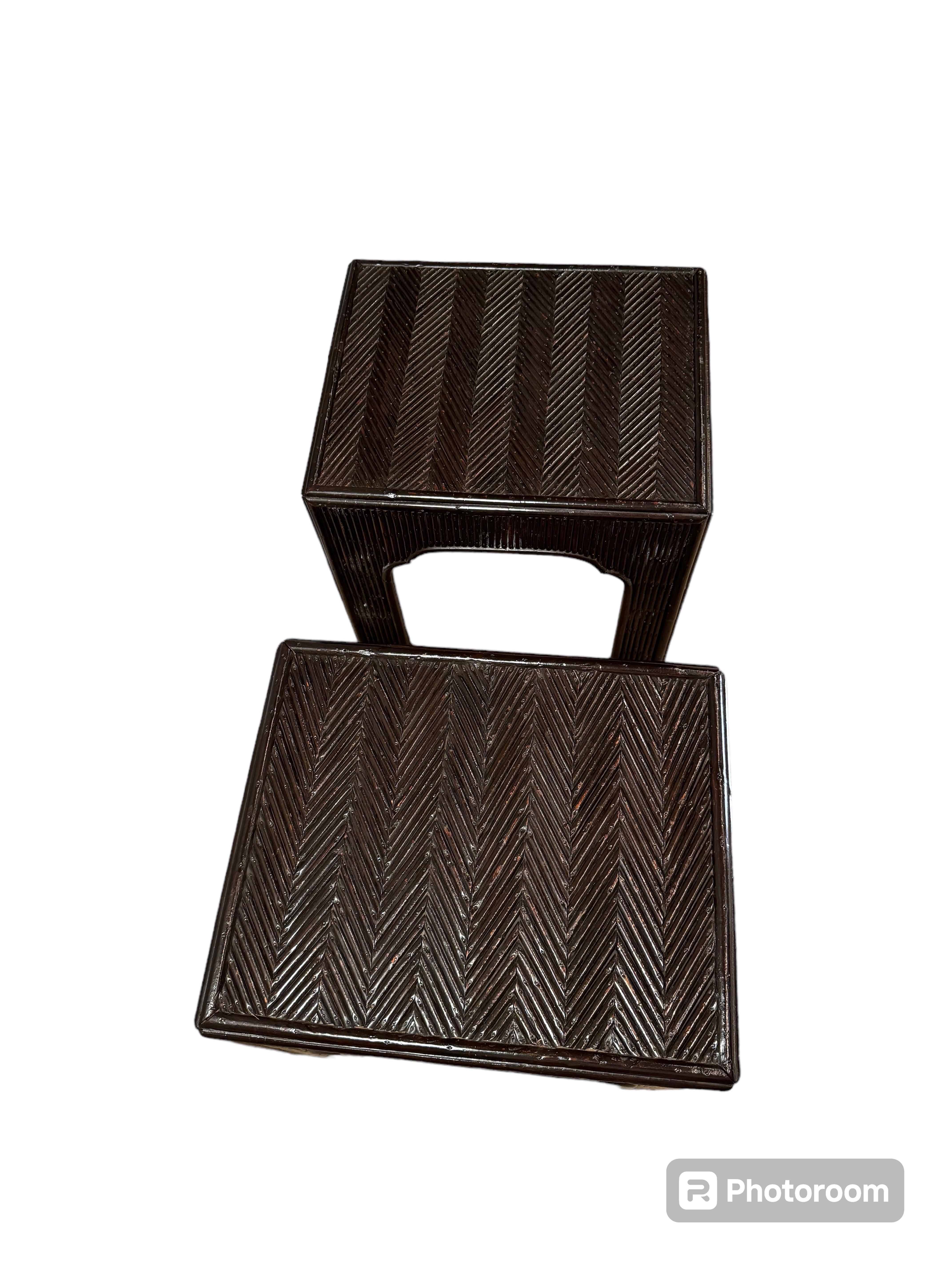American A Pair of End Tables
