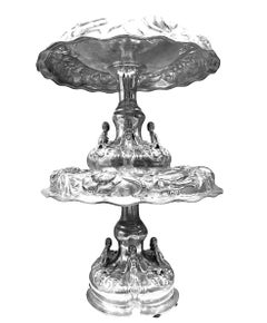 Pair of English 19th Century '1875' Victorian Silver Tazze by Alexander MacRae