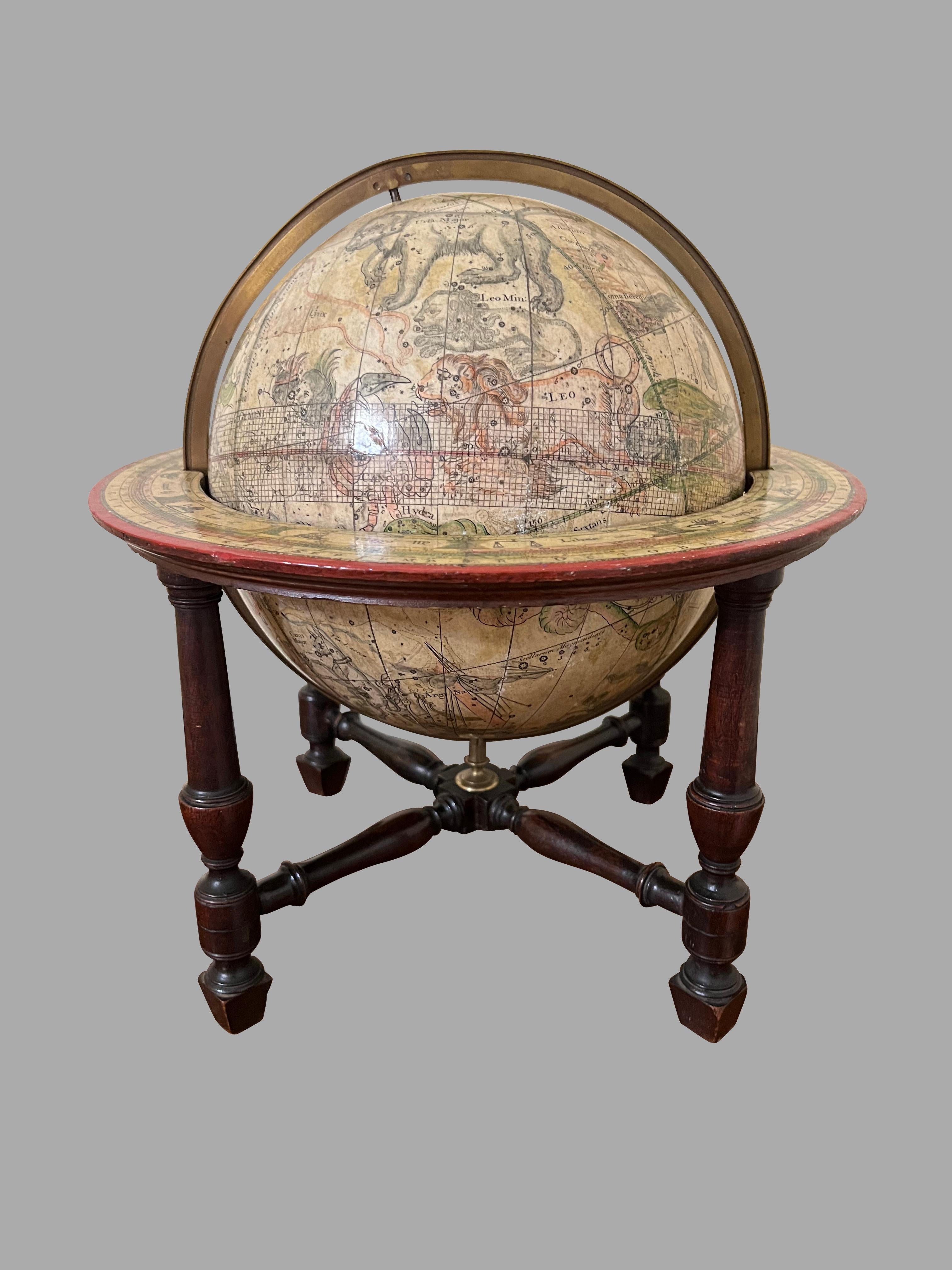 A Pair of English 9-Inch Terrestrial and Celestial Table Globes by Wm. Bardin For Sale 9