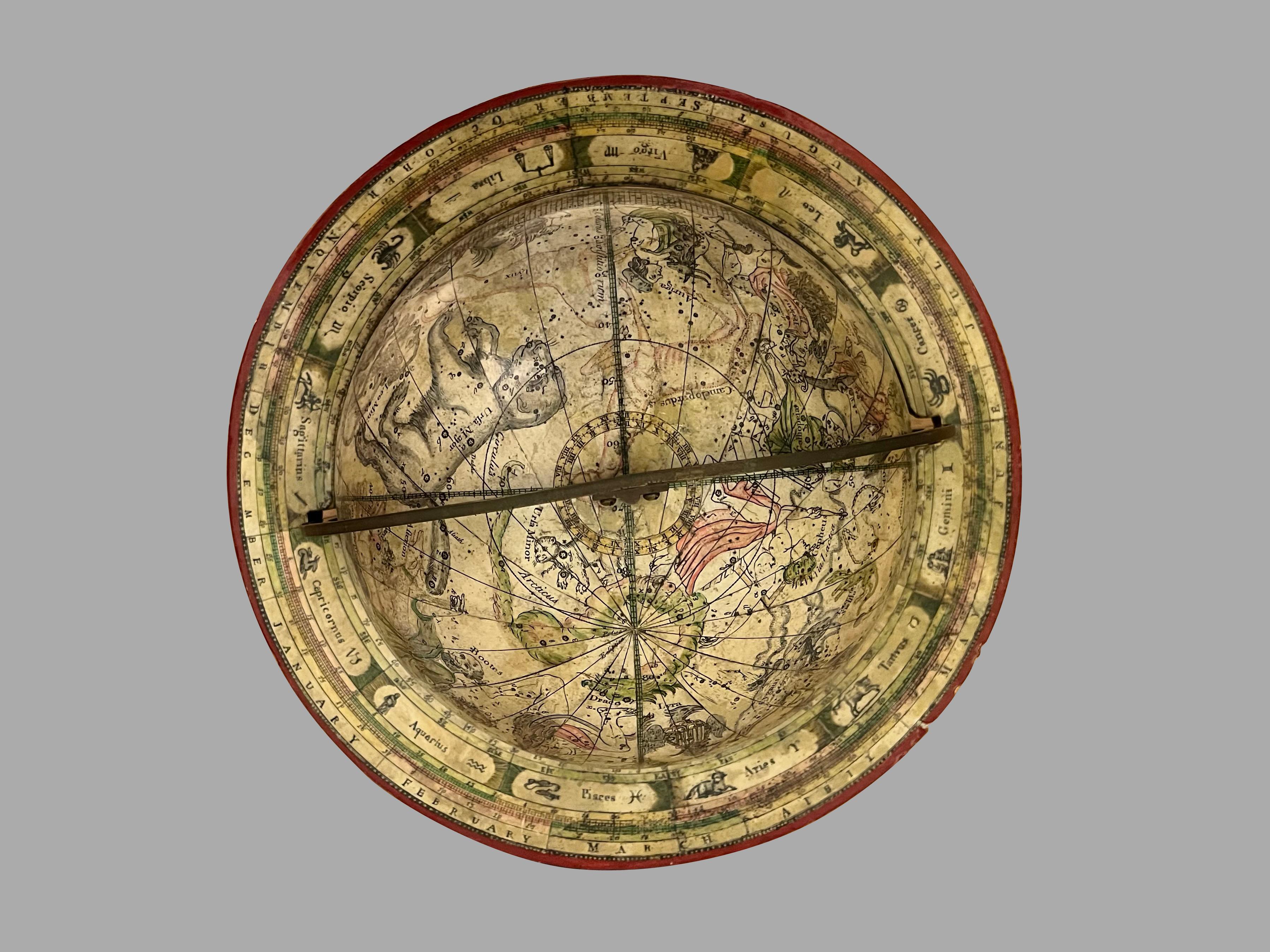 A Pair of English 9-Inch Terrestrial and Celestial Table Globes by Wm. Bardin For Sale 11