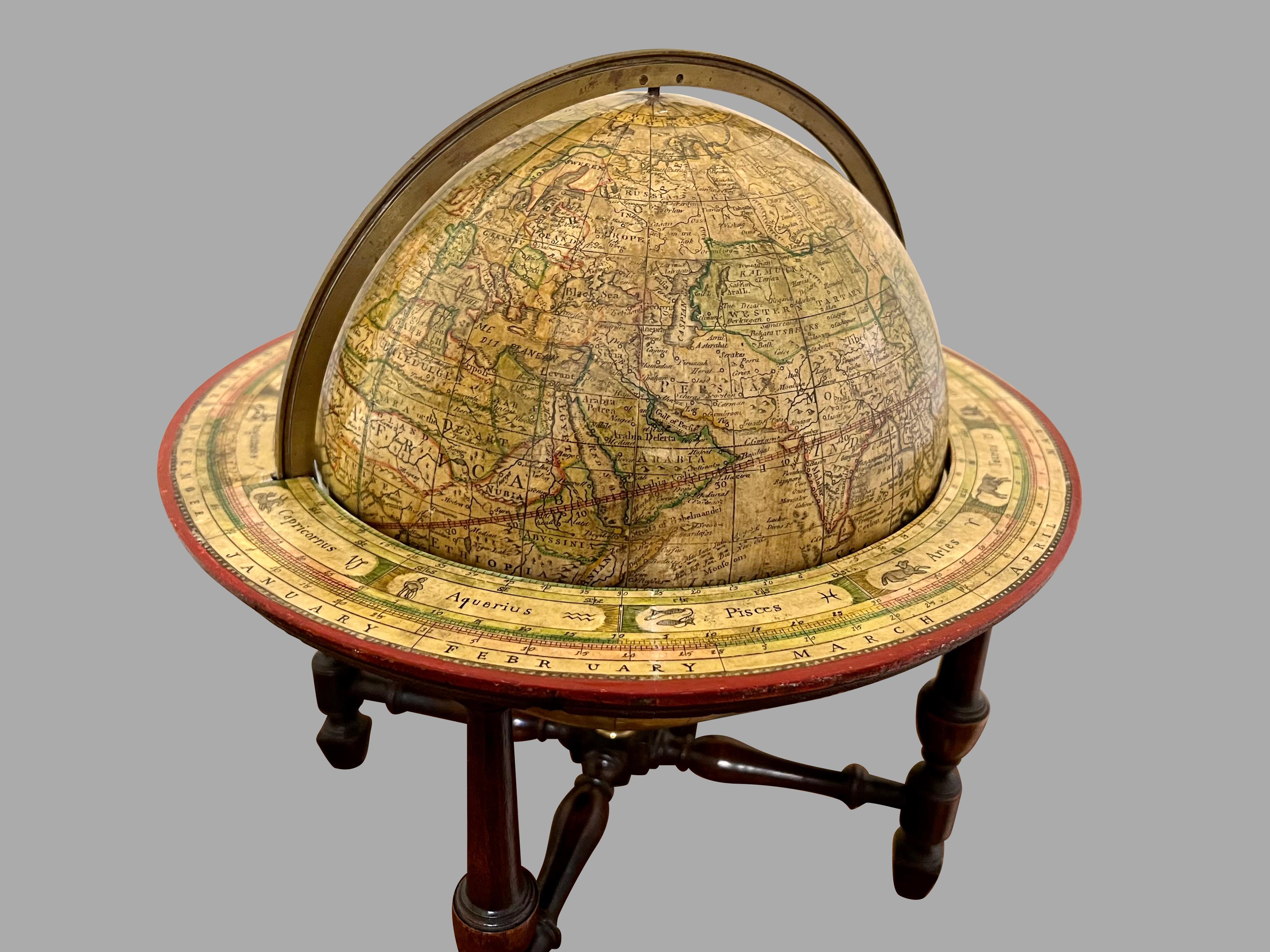 A Pair of English 9-Inch Terrestrial and Celestial Table Globes by Wm. Bardin For Sale 7