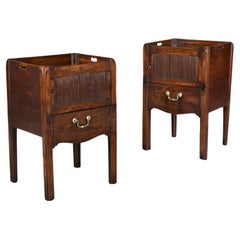 A Pair of English George III Bedside Commodes