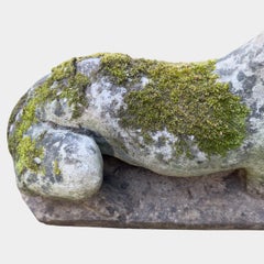 A Pair Of Life Size English Re Con Stone Whippets