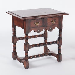 Pair of English Style Oak Tables with Pegged Construction, circa 1960