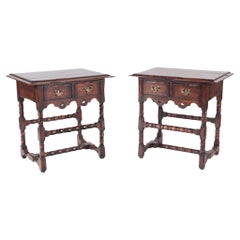 Pair of English Style Oak Tables with Pegged Construction, circa 1960