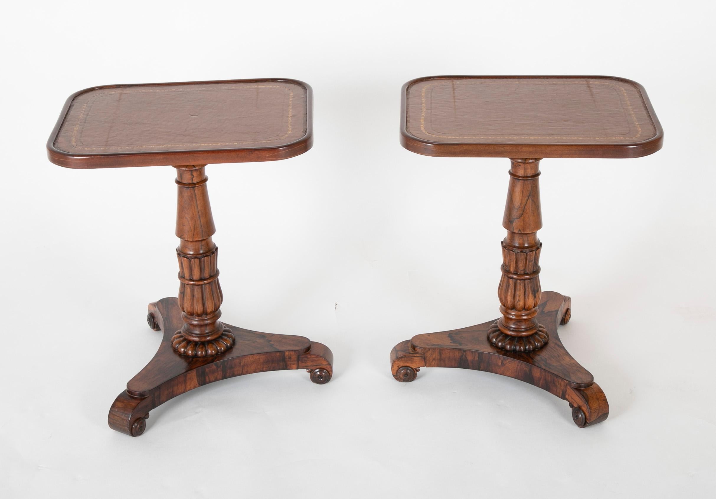 William IV Pair of English William iv Rosewood Cocktail Tables, circa 1840