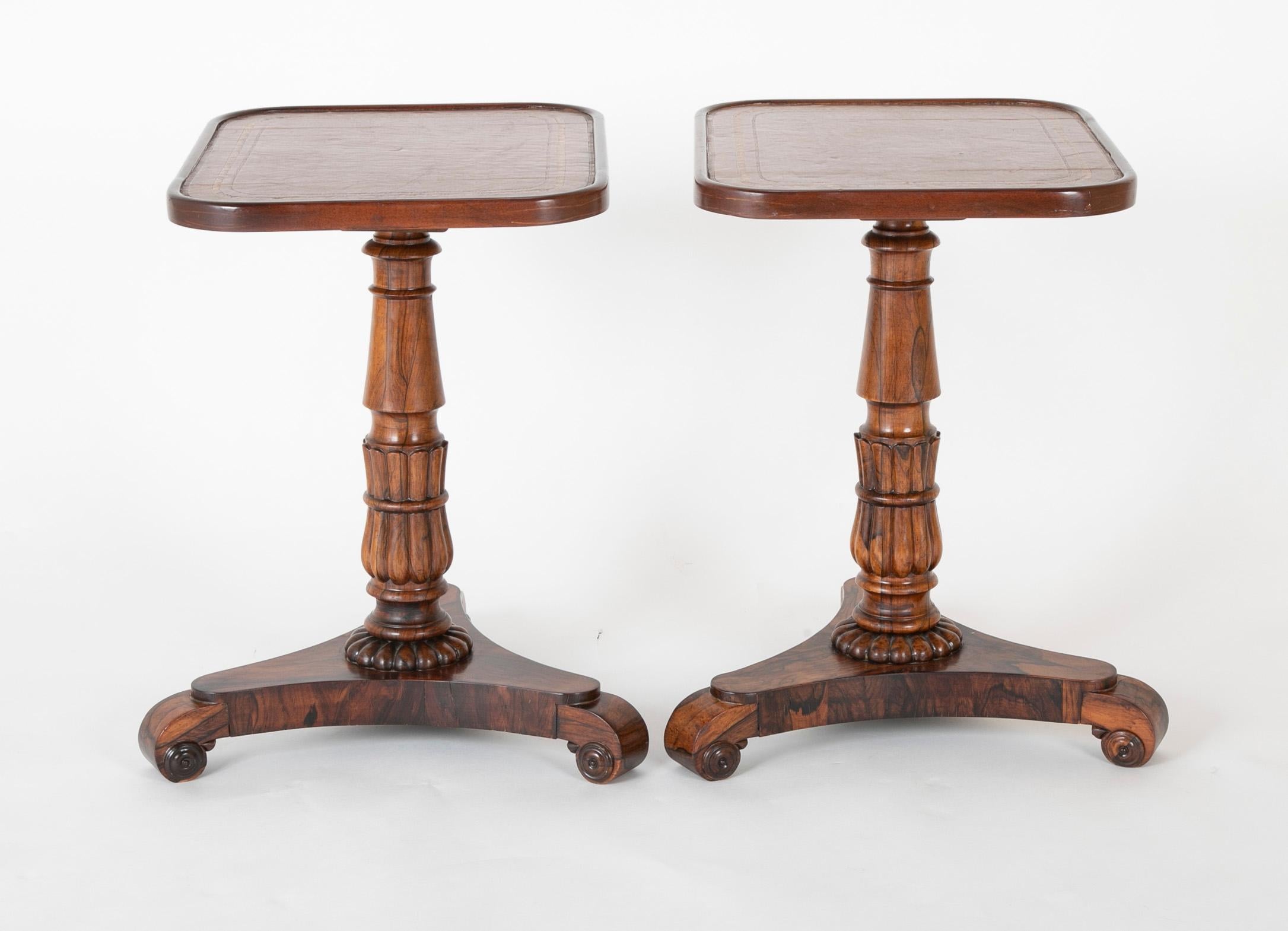 Mid-19th Century Pair of English William iv Rosewood Cocktail Tables, circa 1840