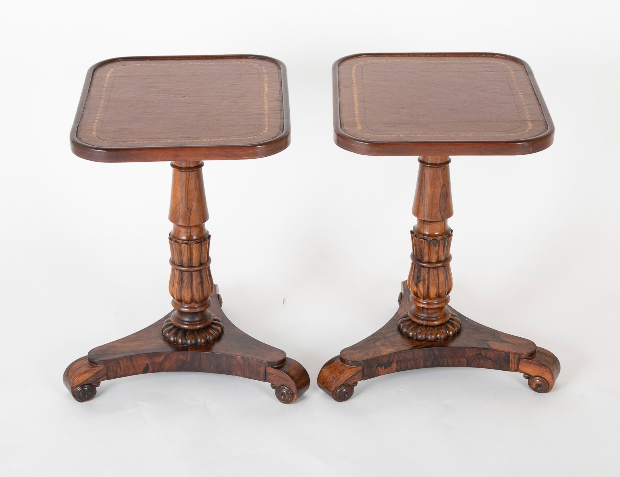 Pair of English William iv Rosewood Cocktail Tables, circa 1840 1