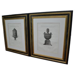 A Pair of Engravings of a Neo Classical tUrns by G.B. Piranesi/F. Piranesi