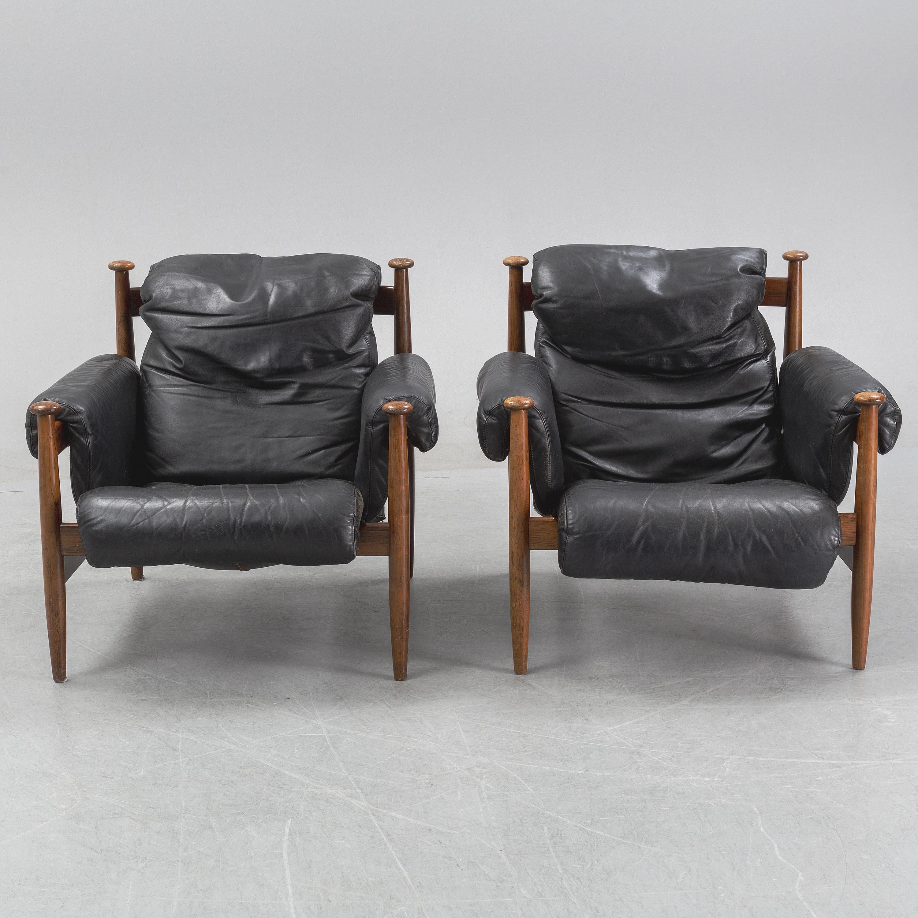 A pair of Eric Merthen armchair mod 