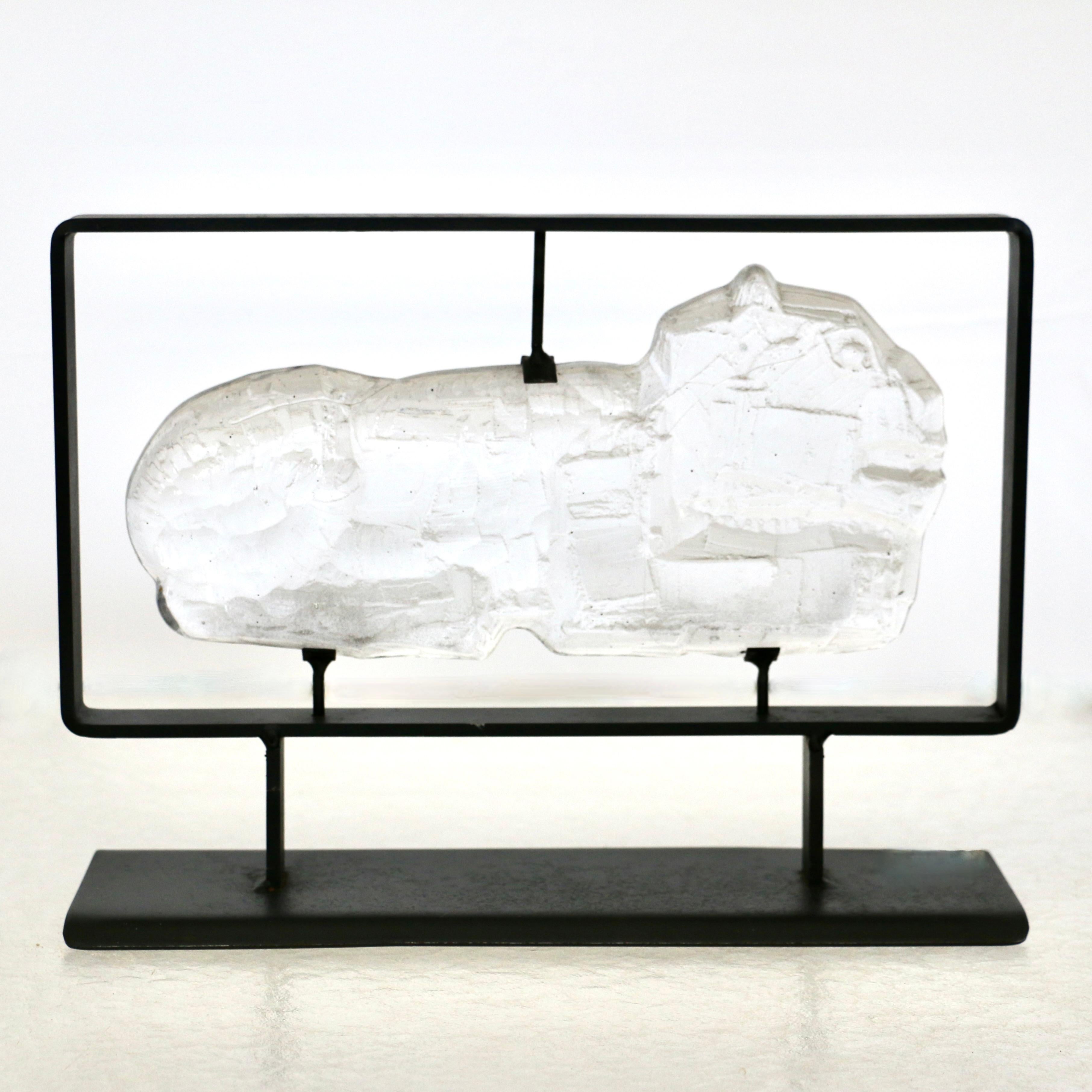 A pair of Erik Sylvester sculptures for Boda Smide, Sweden 70s. For Sale 1