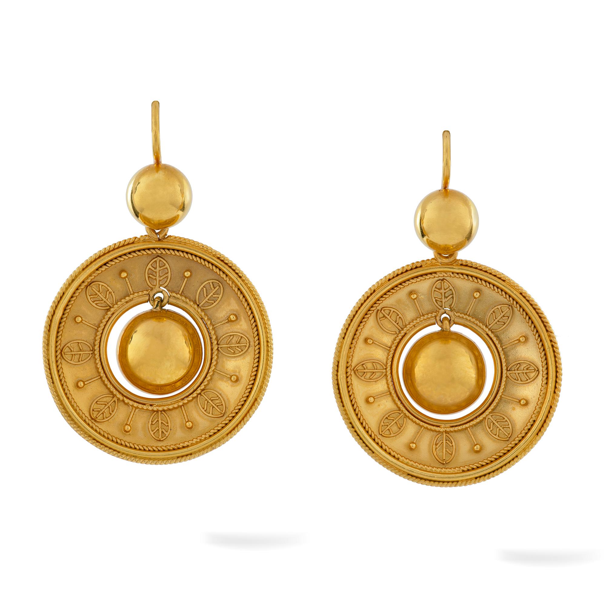 etruscan revival earrings