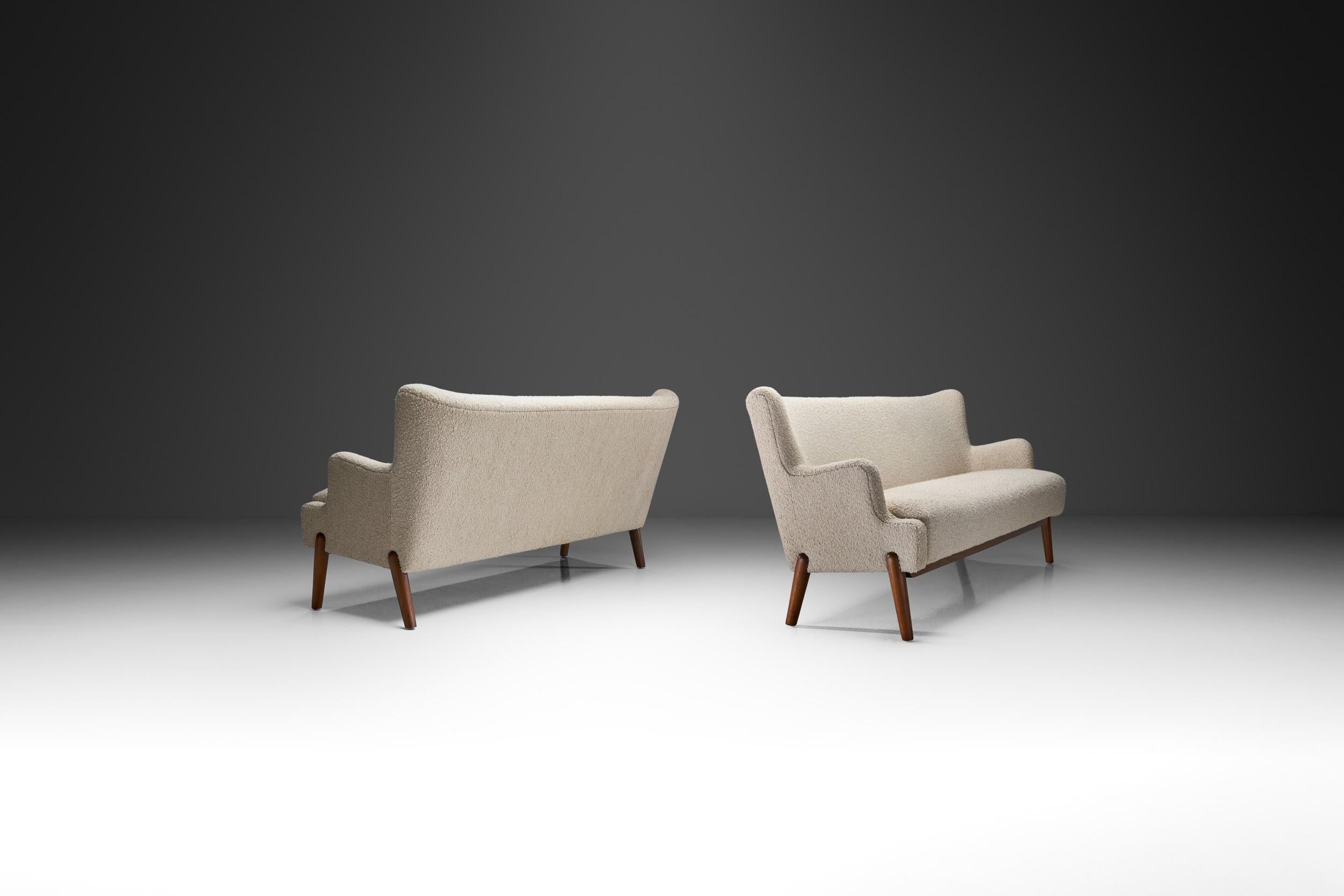 Danish A Pair of Eva and Nils Koppel Three-Seater 