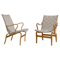 Antique A Pair of 'Eva' Armchairs by Bruno Mathsson
