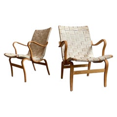 Pair of "Eva" Chairs by Bruno Mathsson for DUX