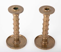 Pair of Evan Jensen "Barcelona" Bronze Candlesticks