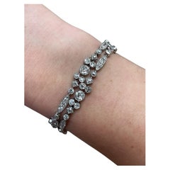 A Pair of Exceptional Cartier Art Deco Diamond Bracelets