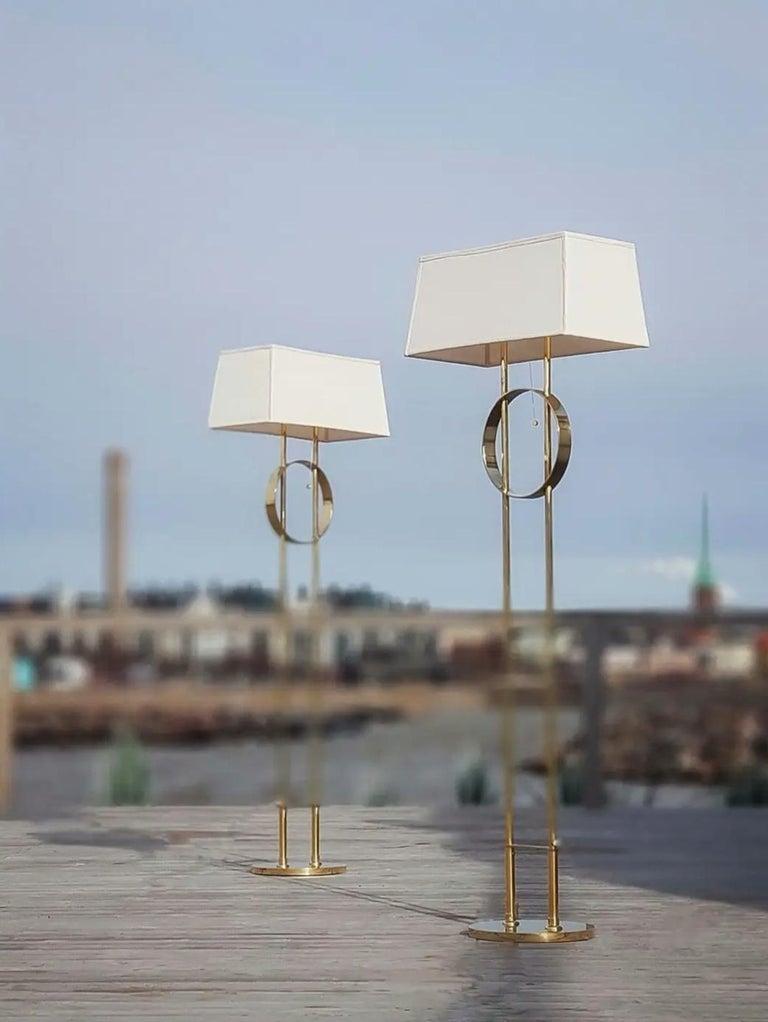 Pair Of Exceptional Commissioned HOK Floor Lamps by Paavo Tynell, Taito 1940s For Sale 8