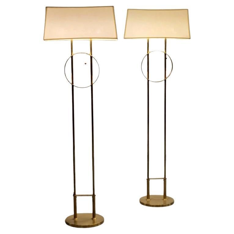 A Pair Of Exceptional Commissioned Floor Lamps by Paavo Tynell, Taito Oy