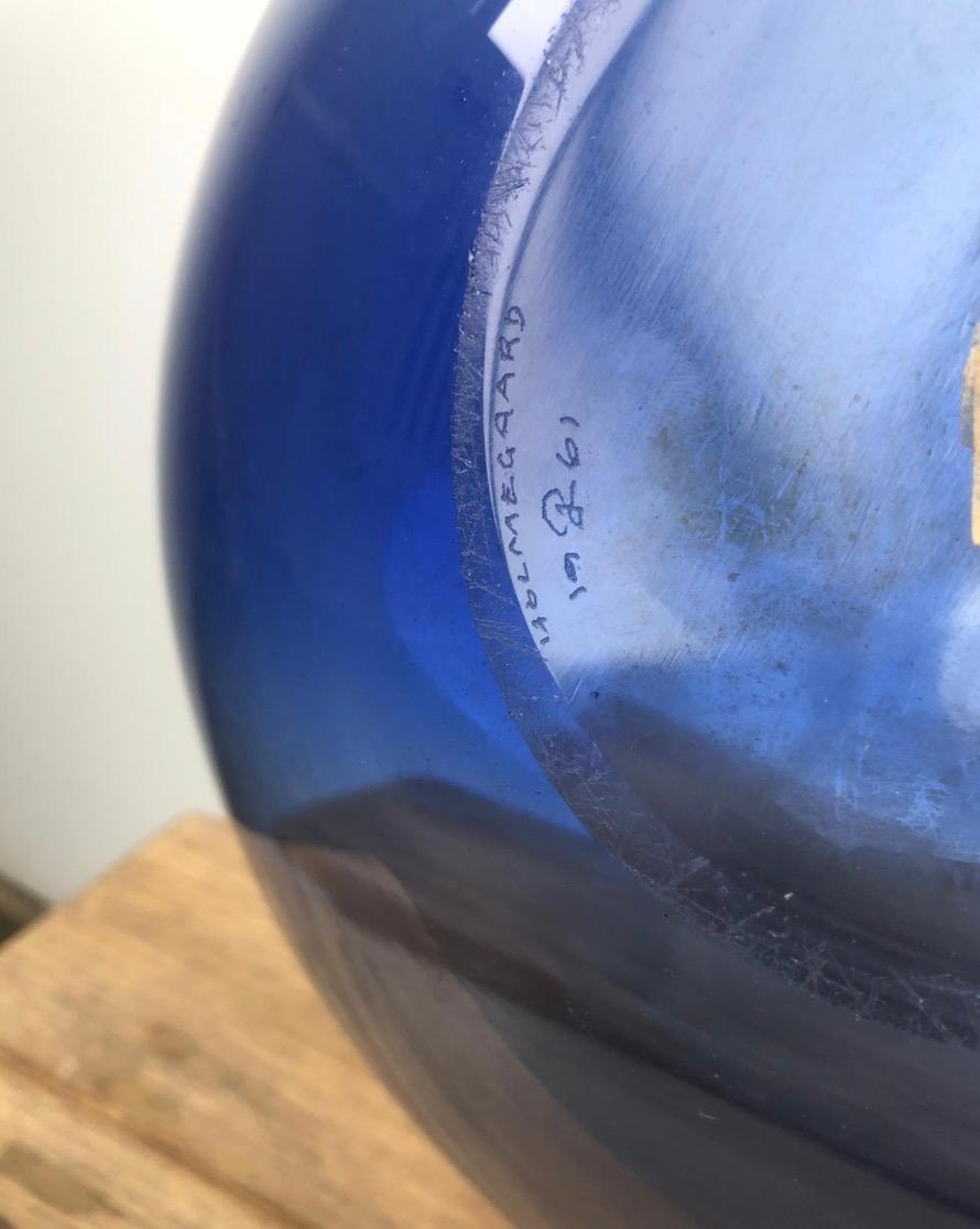 Mid-20th Century A pair of extra large  glass vases by Per Lutken for Holmegaard For Sale