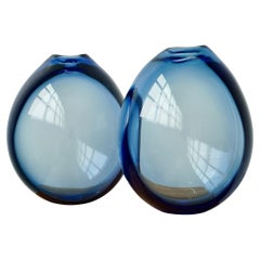 Un par de extra grandes  jarrones de cristal de Per Lutken for Holmegaard