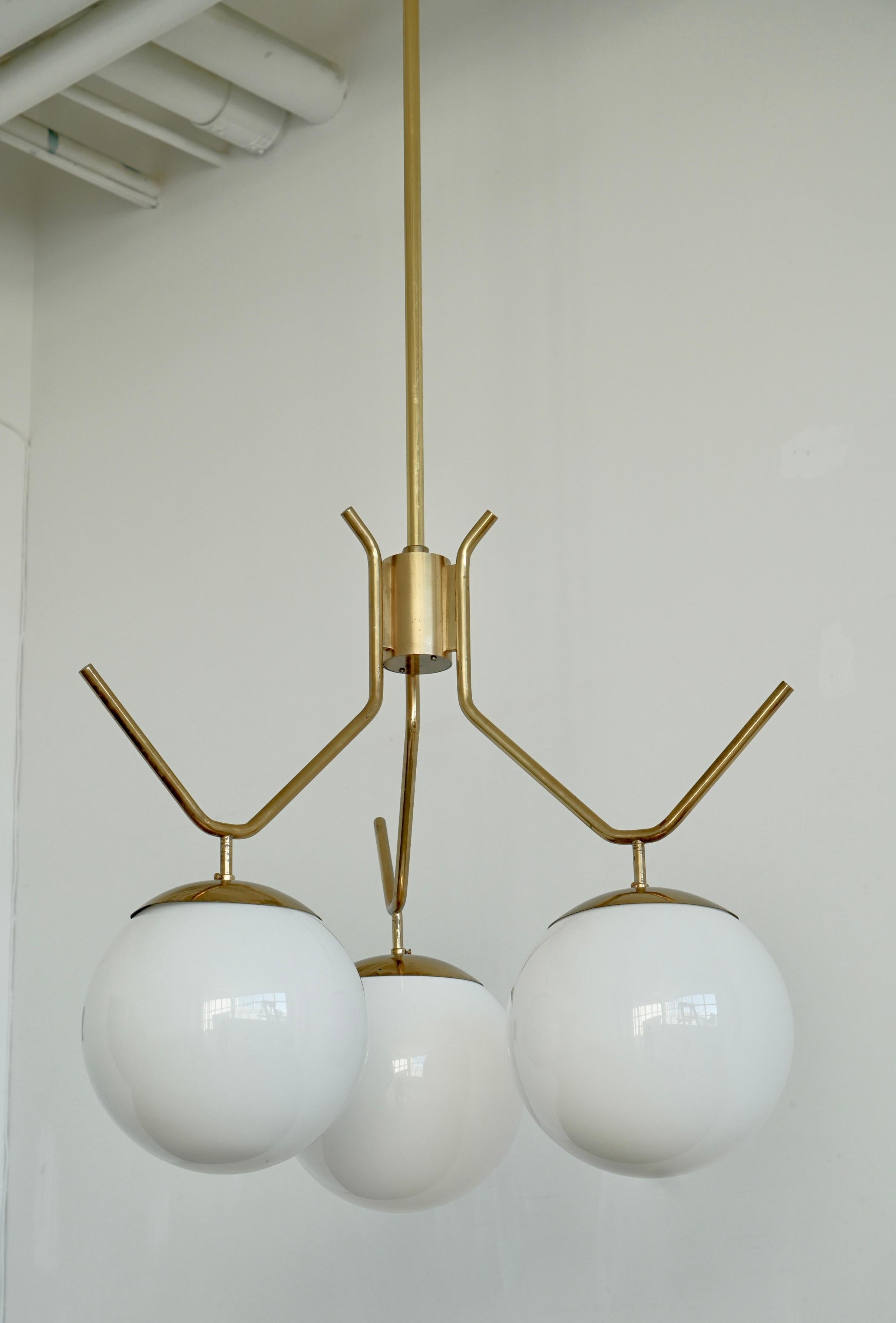 Scandinavian Modern A Pair of Extra Large lightings by Pavo Tynell For Sale